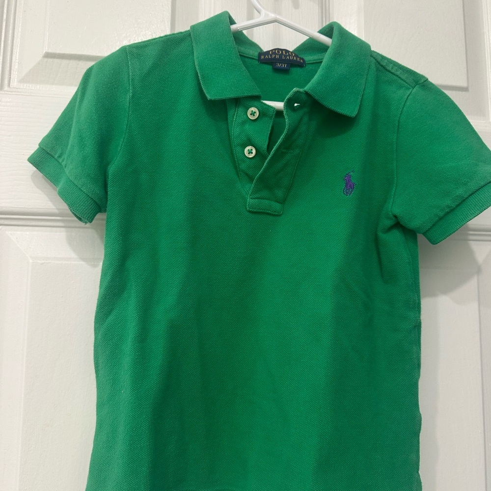 Polo by Ralph Lauren Green Pique Polo Shirt